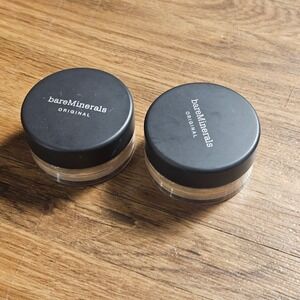 Lot of 2 bareMinerals Original SPF 15 Foundation Light W15 2g/0.07oz Travel Size
